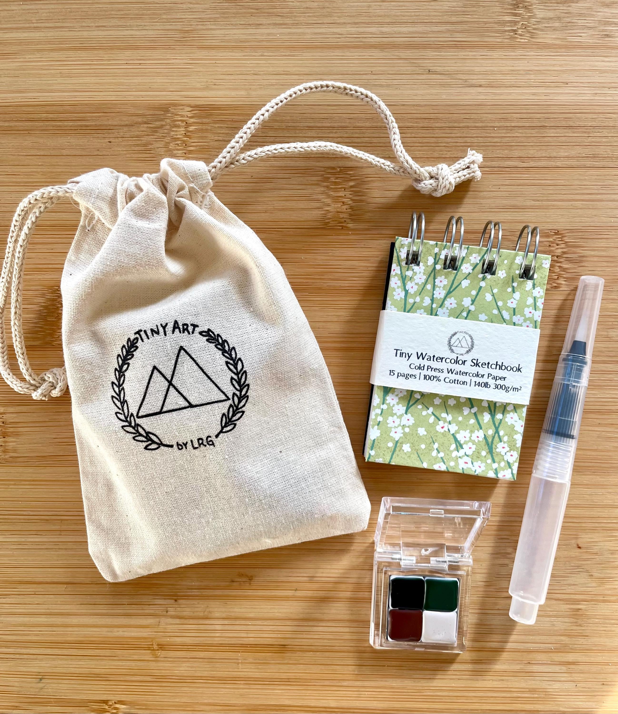 Build Your Own Tiny Handmade Watercolor Kit || Watercolor kit || watercolor palette and notebook || Tiny kit || Watercolor gifts