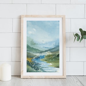 Fine Art Archival Aquarell Druck | Original Kunstdruck | Kaltpressdruck | 5x7