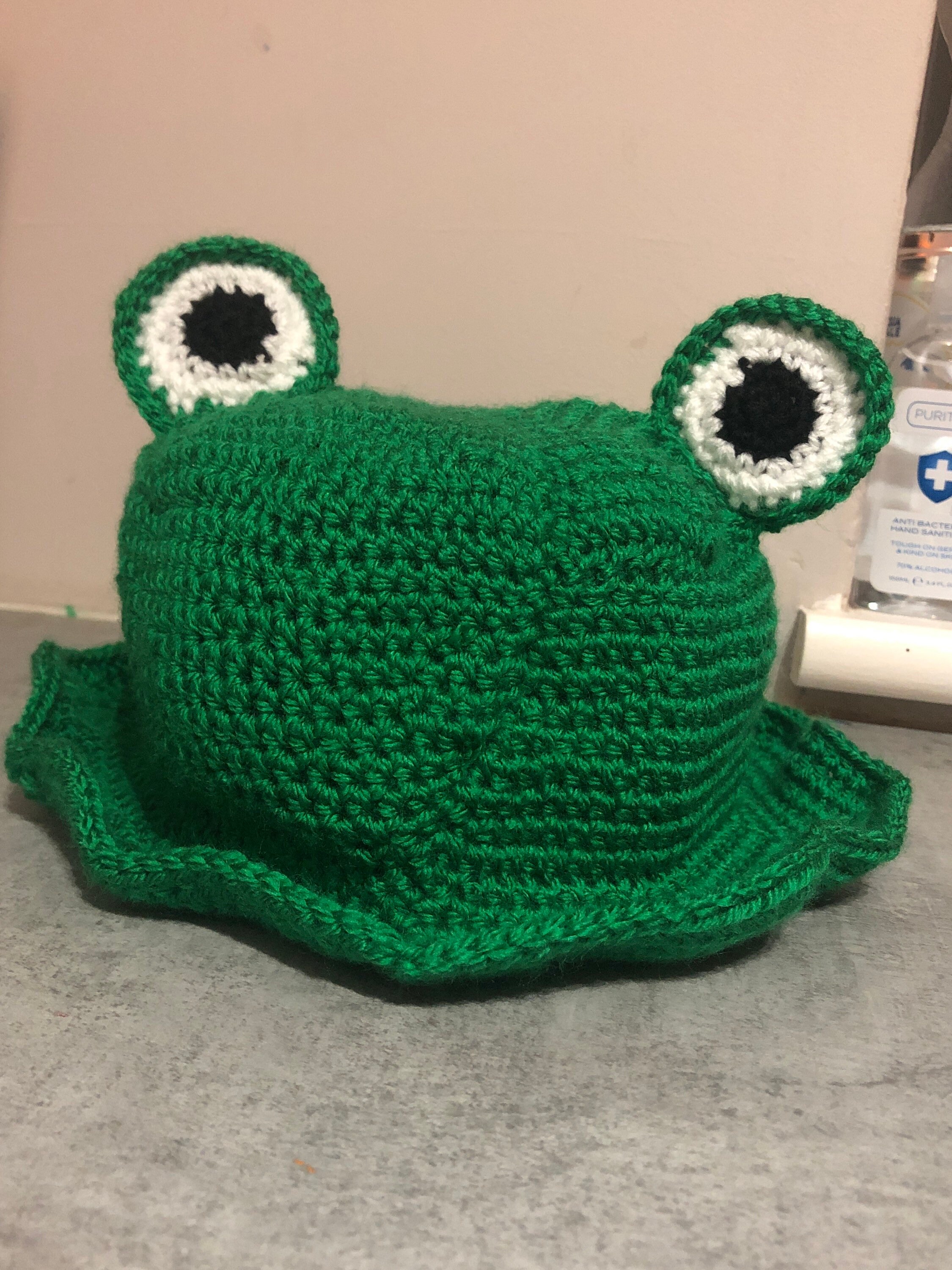 Frog Crochet Bucket Hat Etsy