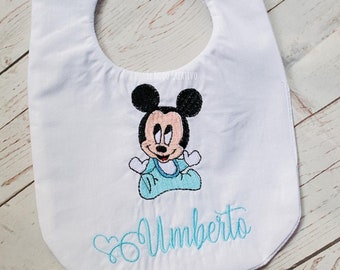 Minnie Bis Gag Bavette Bebe 100 Cotton Custom Etsy