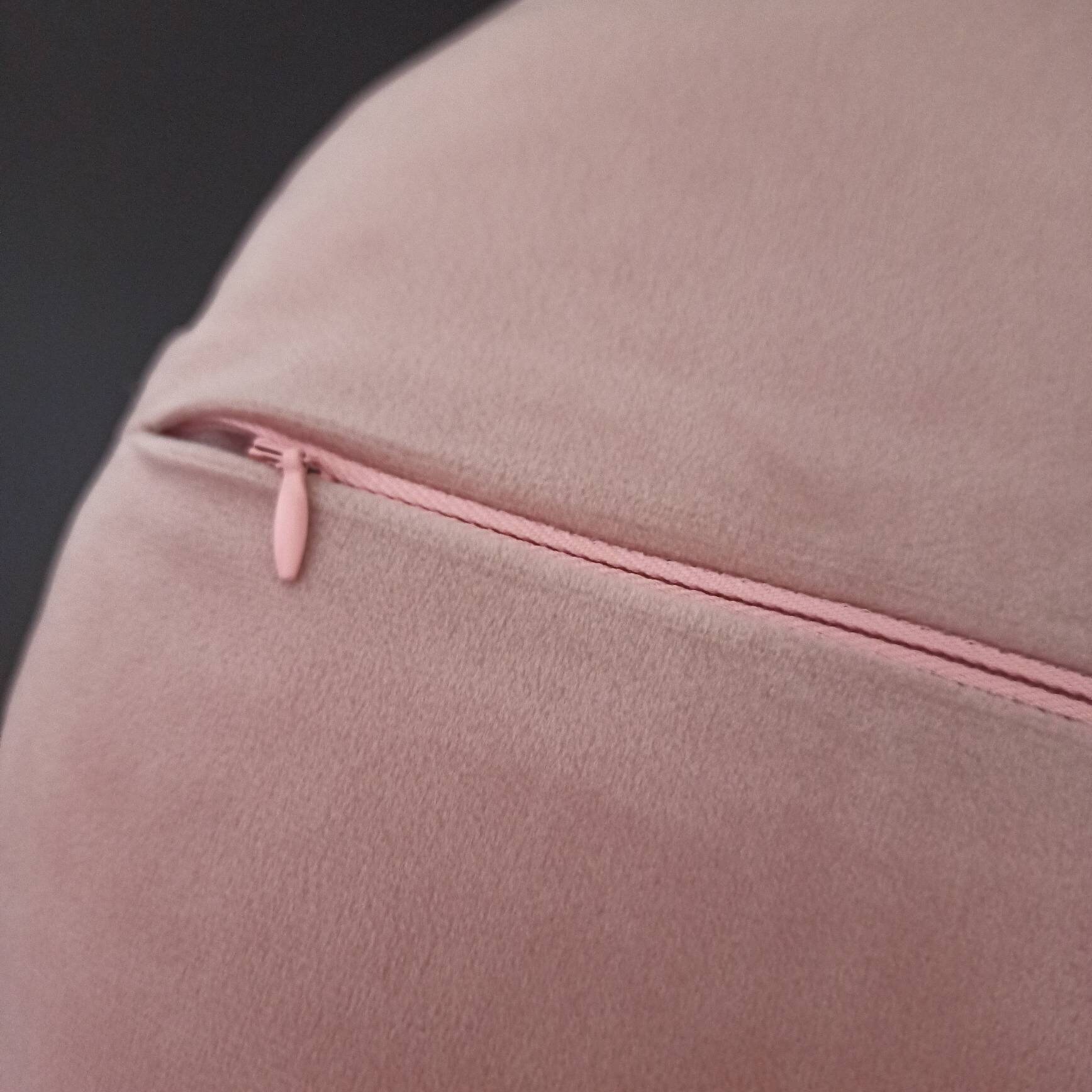 Blush Pink Round Pillow Case Circle Pink Throw Pillow Cover Etsy