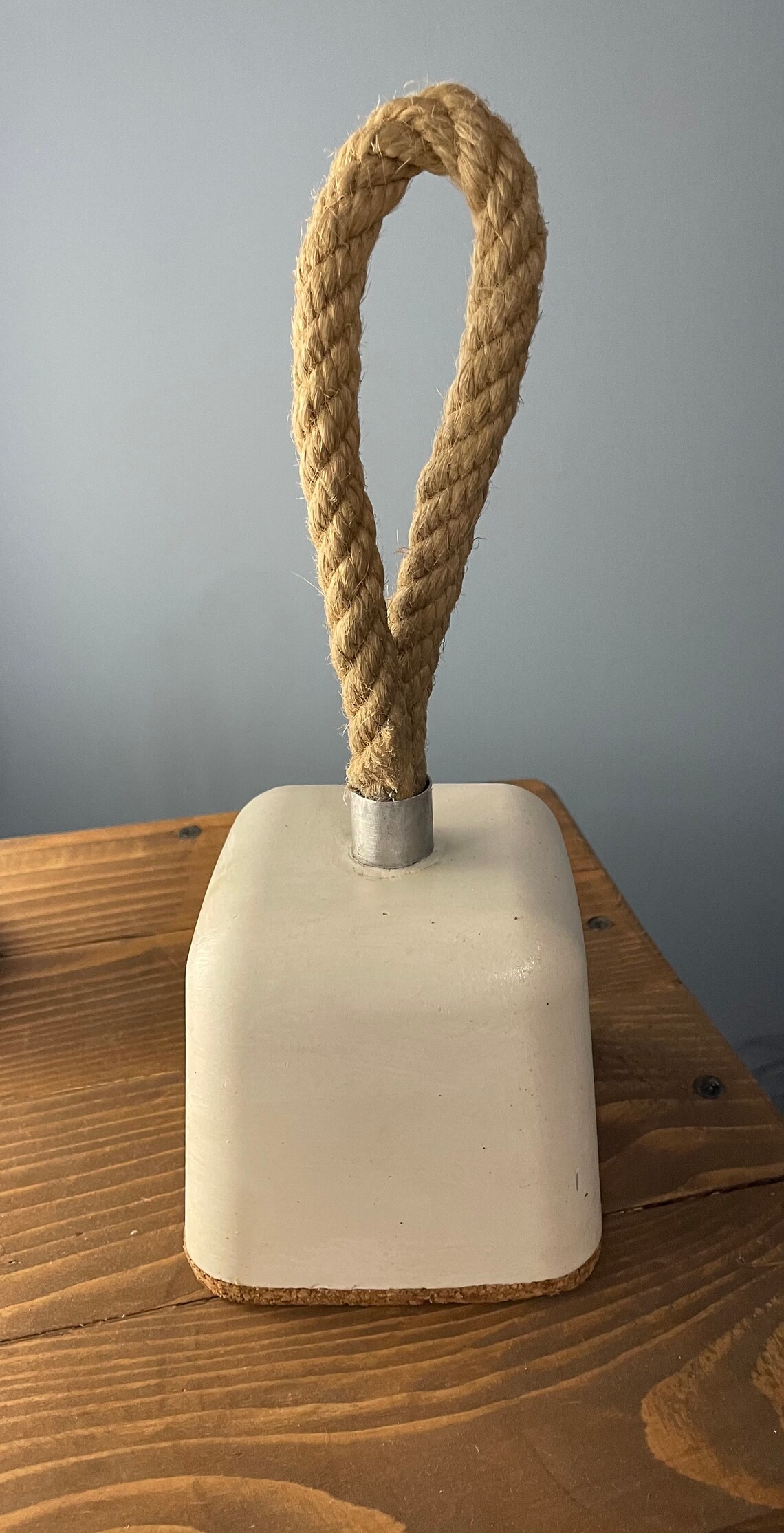 White concrete door stop Etsy