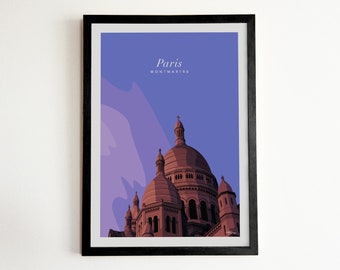 Affiche Montmartre - Sacré cœur