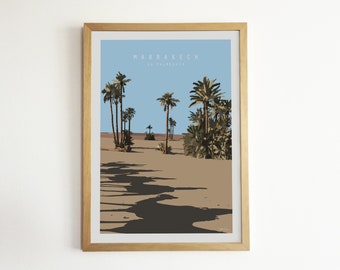 Affiche Marrakech - La palmeraie