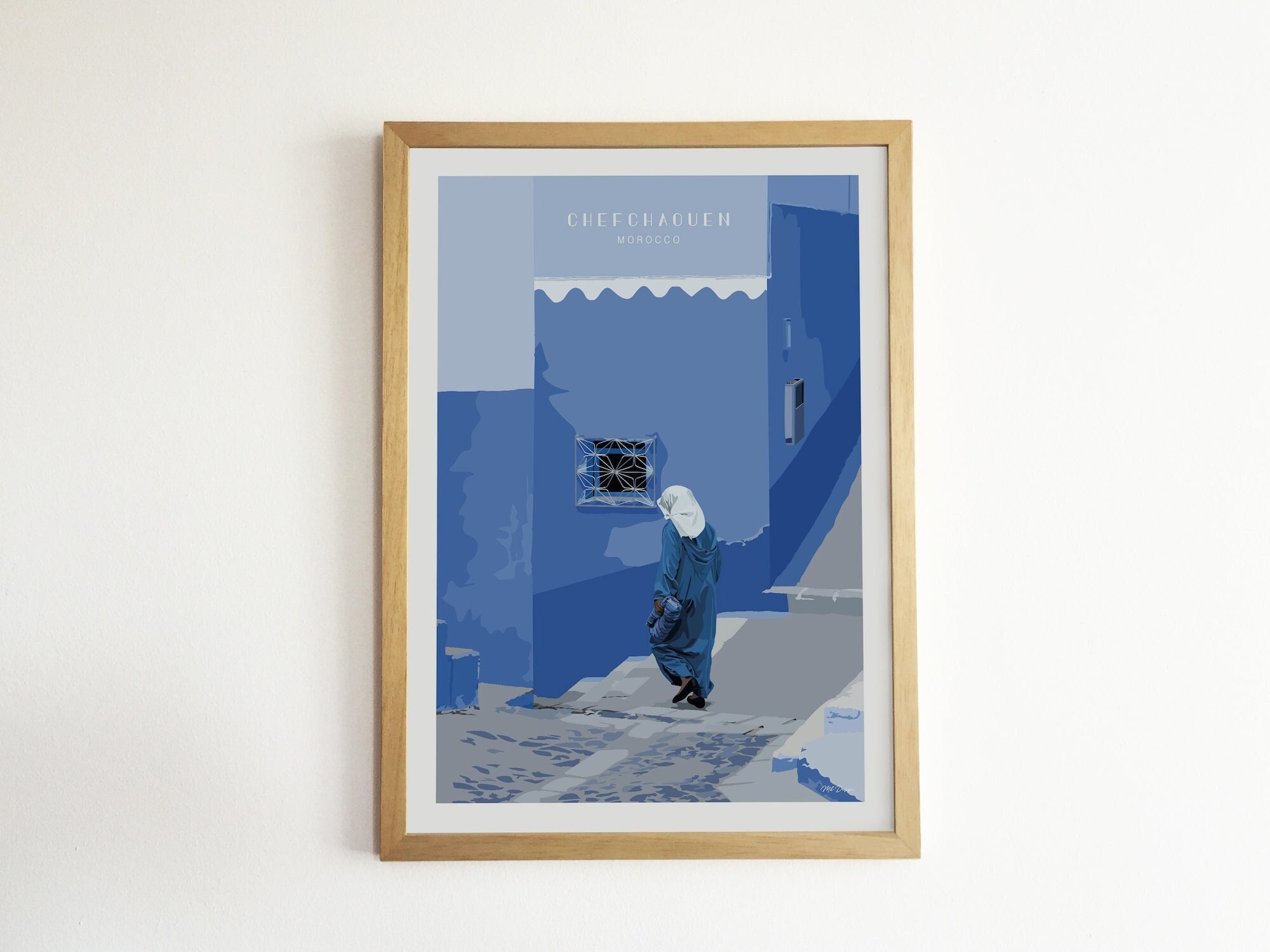 Affiche Chefchaouen - Femme