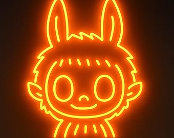 Friendly Monster LED Neon Sign: Kids Nursery Night Light