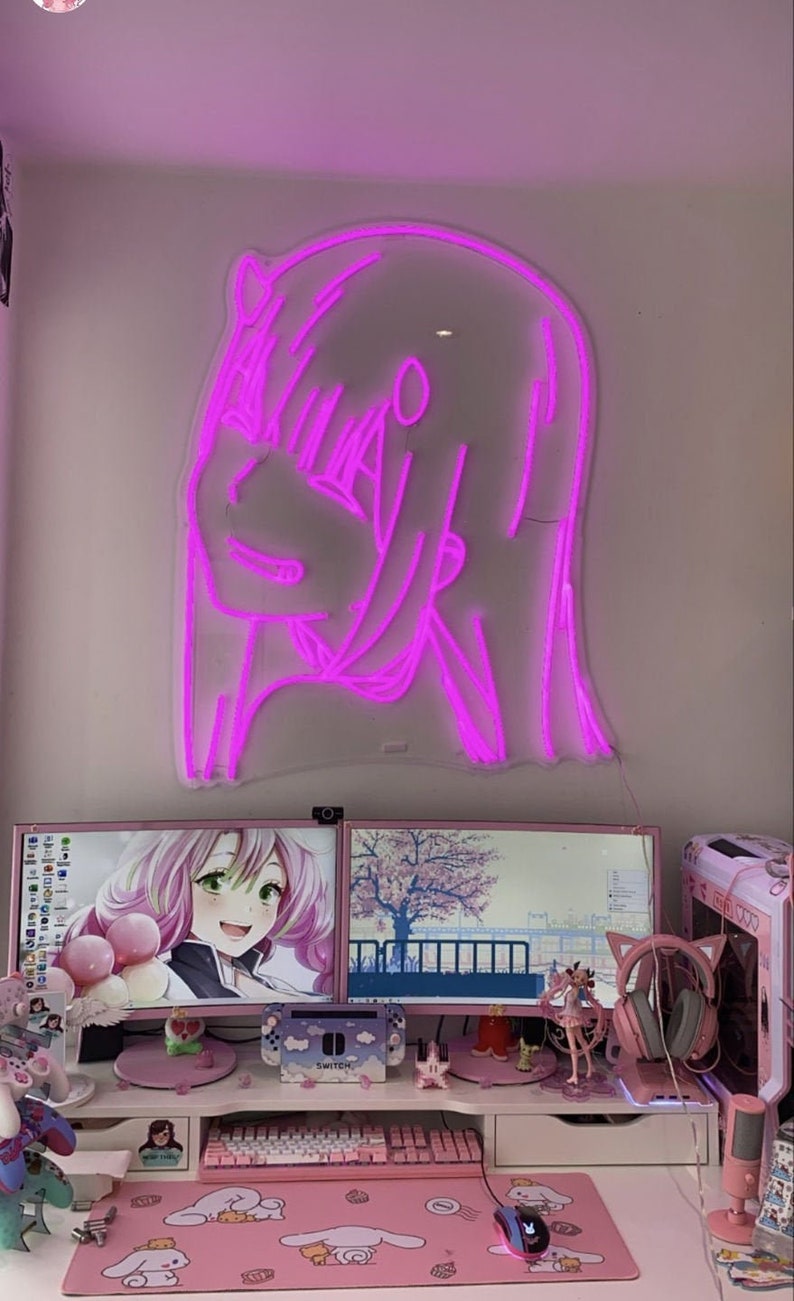 ZERO Two Led Neon Signage Anime Logo Led Neon Sign Etsy