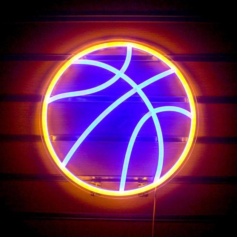Basketball LED Neon Sign NBA Neon Sign Etsy