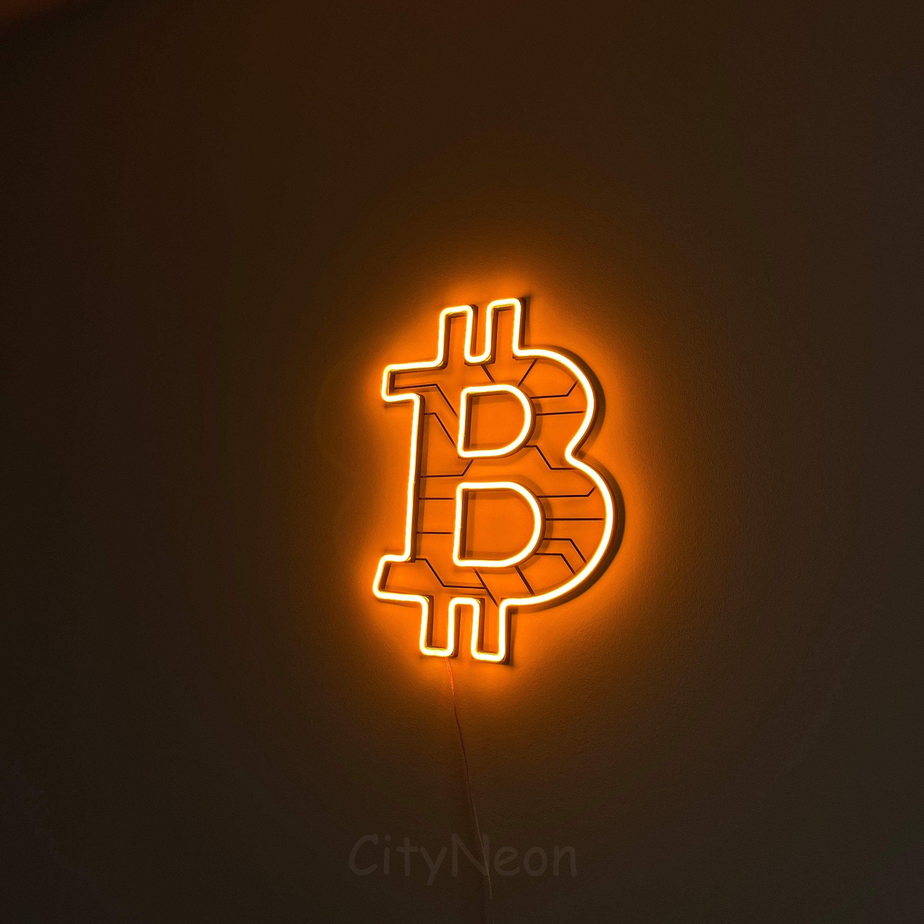 Bitcoin Led Lamp - Etsy