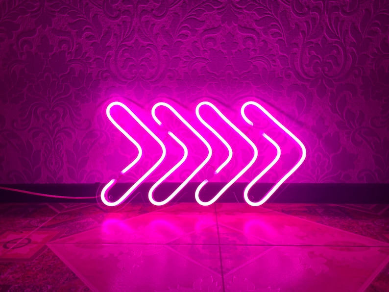Arrow LED Neon Sign Custom Neon Sign Led Sign Neon Light Etsy