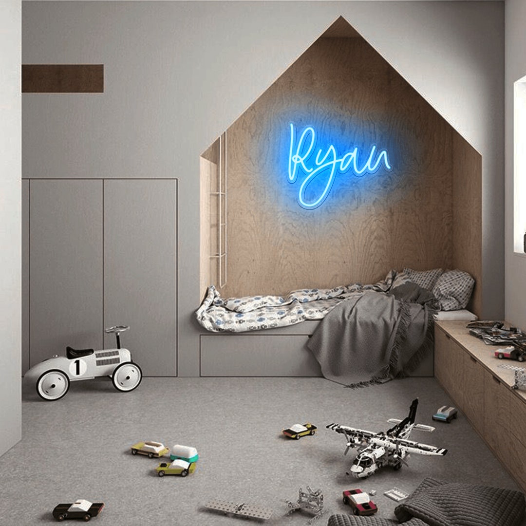 Kids Name Neon Sign | Kid Room Led Neon Sign - Nursery Name Sign | Baby ...