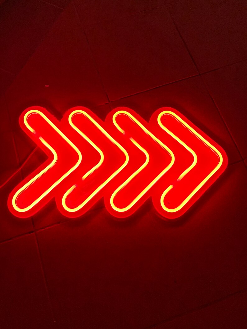 Arrow LED Neon Sign Custom Neon Sign Led Sign Neon Light Etsy