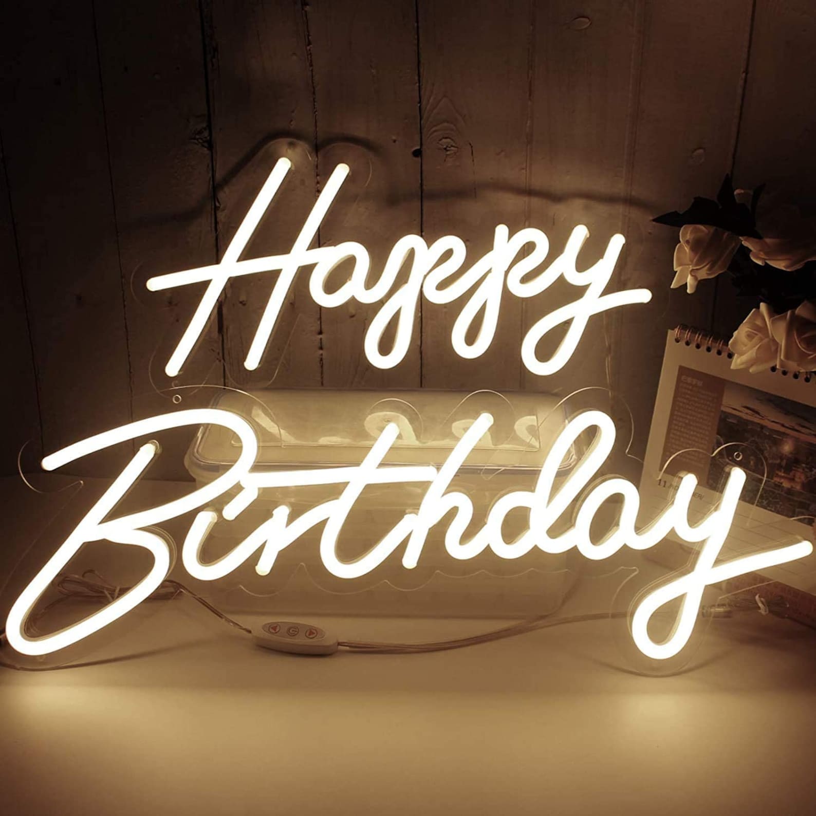 Happy Birthday Neon Sign Custom Event decor Etsy