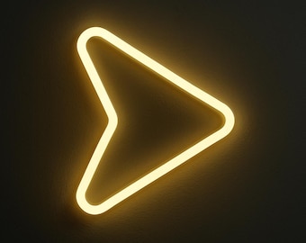 Arrow Neon Sign: LED Bar Light, Party Decor, Wayfinding