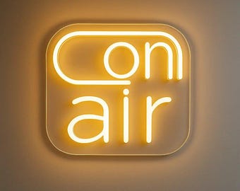 On Air LED Neon Sign – Modern Wall LED Light - Led Neon Sign For Studios - Warm White Glow - Flexible Led Neon Tubing