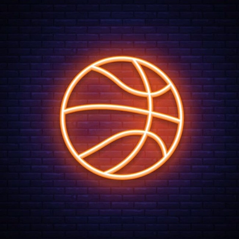 Basketball LED Neon Sign NBA Neon Sign Etsy