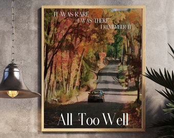All Too Well Digital Print - Fall Scape 16x20, 24x30, 24x36
