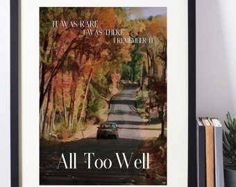 All Too Well Digital Print - Fall Scape 5x7, 8x10, 11x14