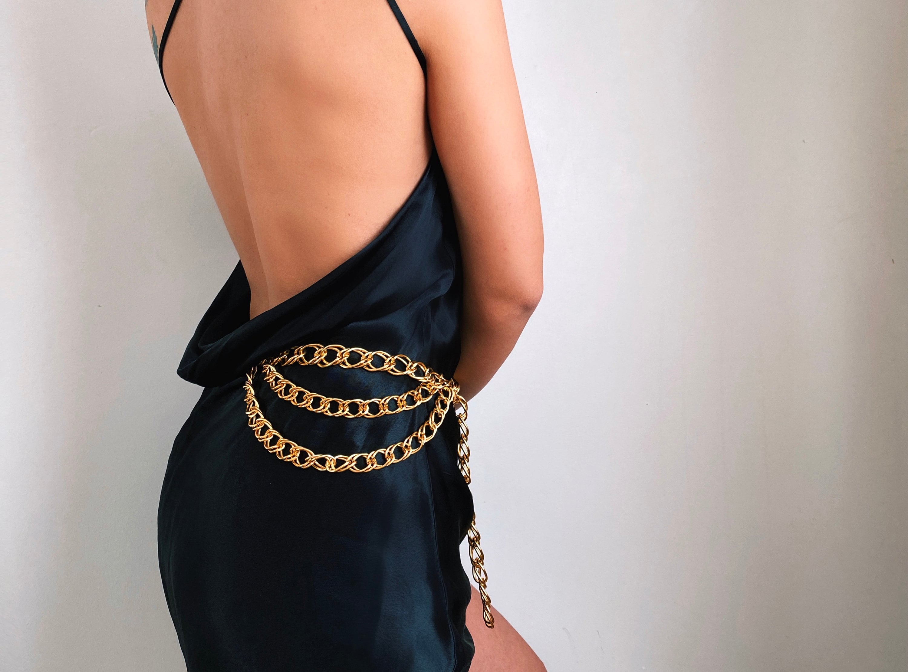 Gold Chain Belt Vintage Belt Women BeltChain Belt Chain Etsy