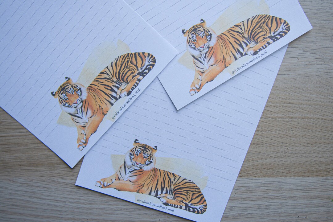 Year of the Tiger A5 Letter Paper Set Etsy