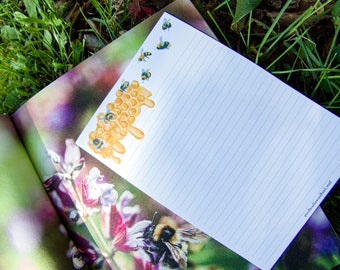 Honeybees A5 Letter Writing Paper Stationery