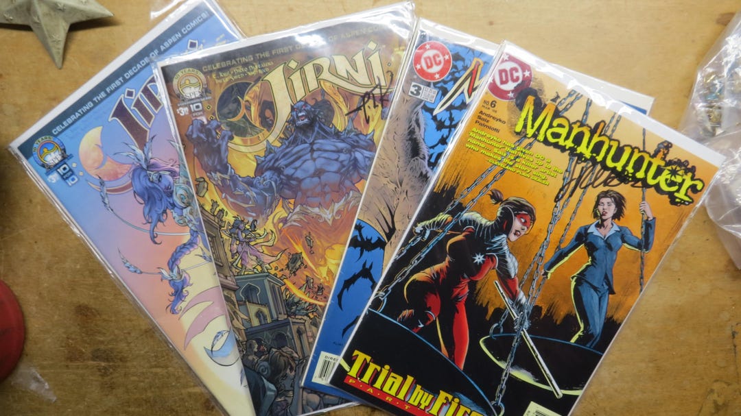 COMICS Signed Jirni 2 and 3 With COA Plus Manbat 3 Manhunter 6 Signed ...