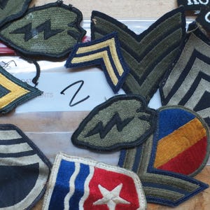 Vintage Military PATCH  lot Collection Look TO BE WW2 lot 2