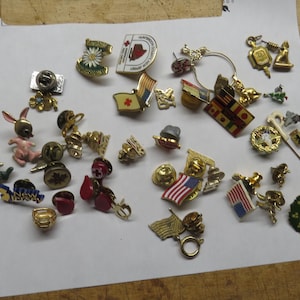 Vintage Red Cross Pin - Etsy