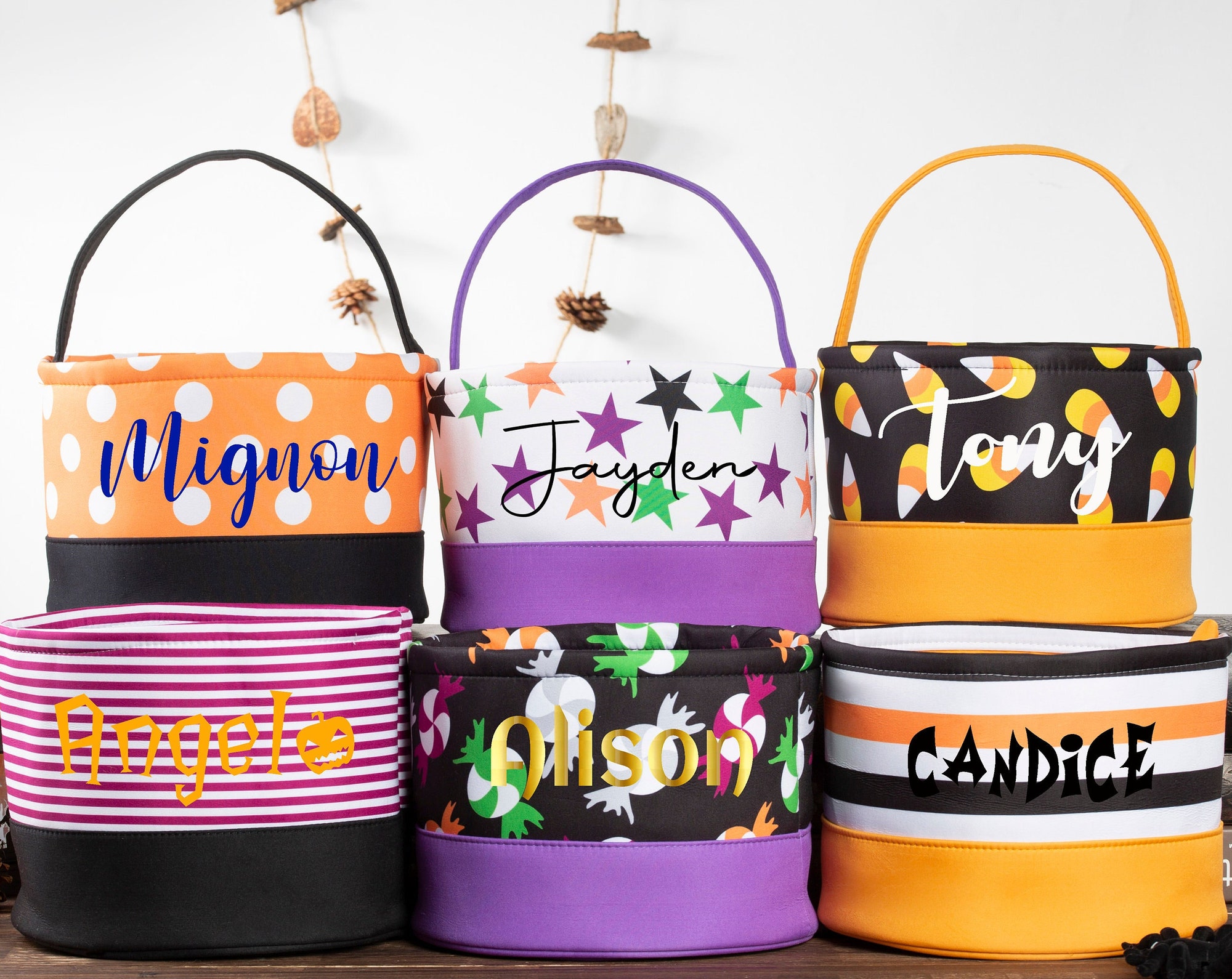 Kids Halloween Basket, Trick or Treat Bucket, Personalized Halloween Bucket Kids Halloween Basket, Trick or Treat Bucket, Personalized Halloween Bucket