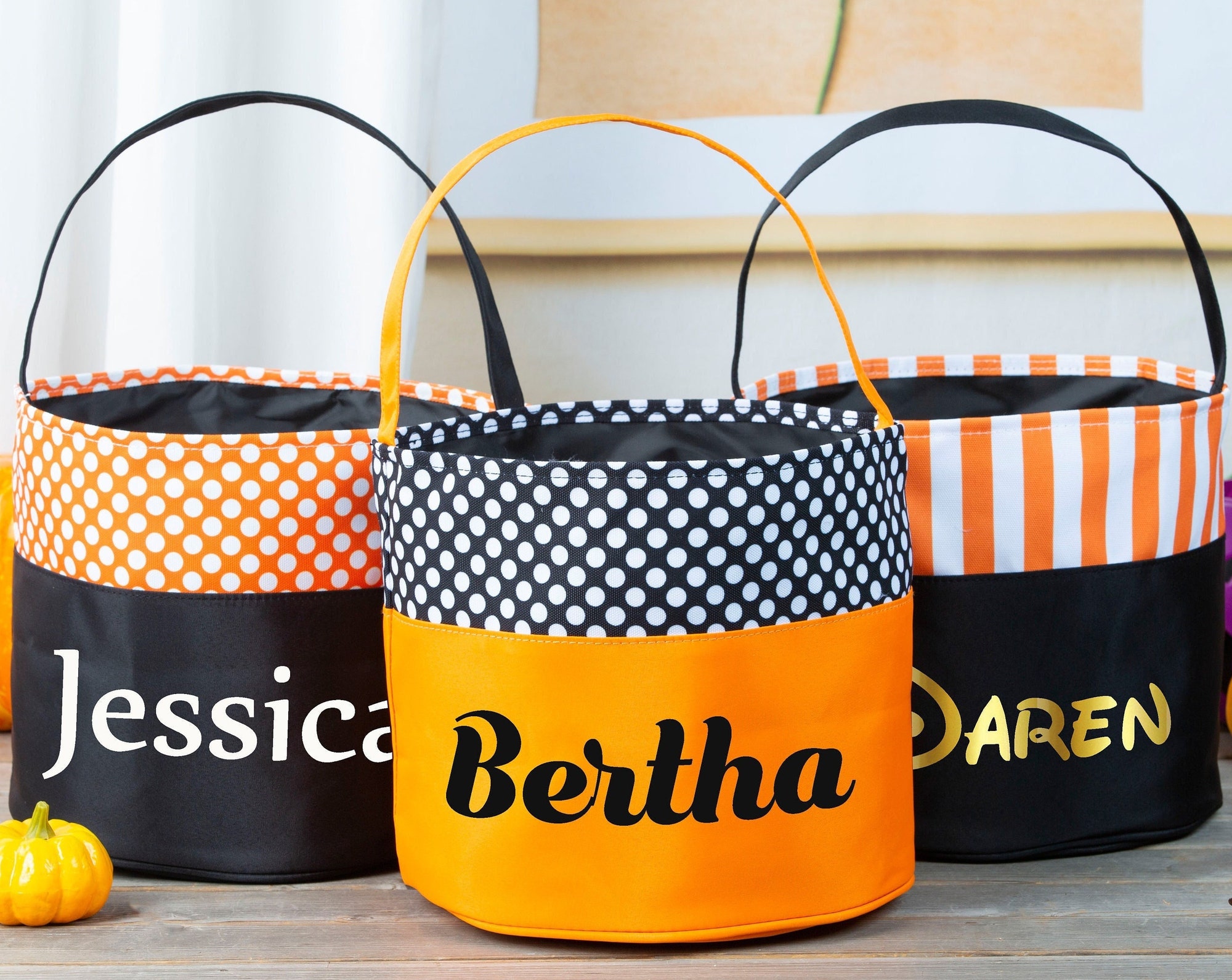 Trick or Treat Bucket, Kids Halloween Basket, Personalized Halloween Bucket Trick or Treat Bucket, Kids Halloween Basket, Personalized Halloween Bucket
