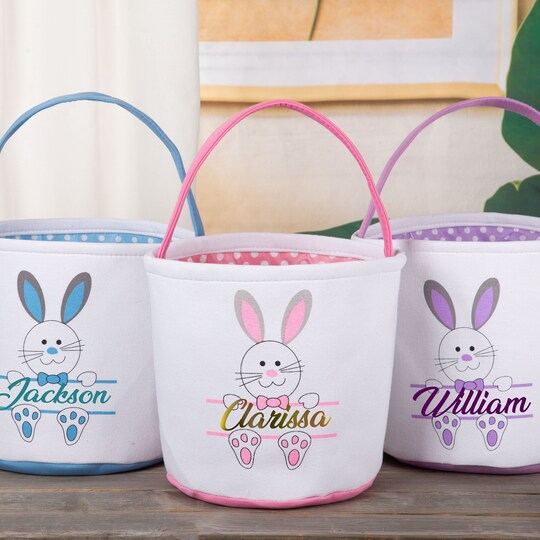 Disover Easter Basket, Personalized Easter, Easter Gifts, Monogram Easter Basket