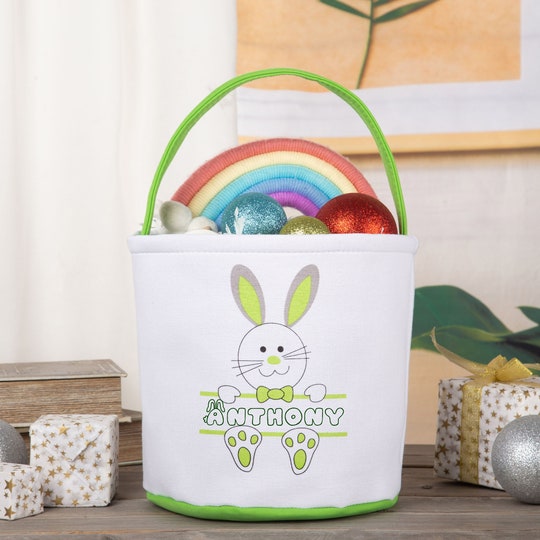 Disover Easter Basket, Personalized Easter, Easter Gifts, Monogram Easter Basket