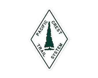 Pacific Crest Trail Marker - Souvenir Sticker | Hiking Adventure | Water Bottle Decald