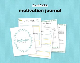 Printable Motivation Journal / Workbook