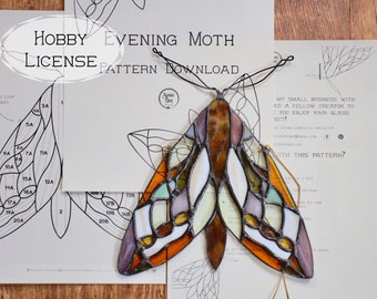 Stained Glass Pattern Hobby License: Evening Moth PDF