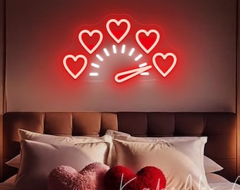 Custom Love Leuchtreklame: Herz LED-Licht, Hochzeitsdekor