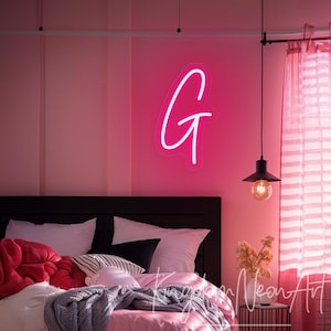 Letrero de neón con letras personalizadas, letrero de neón personalizado con nombre A-Z, luz de neón para guardería, dormitorio infantil, decoración de pared para el hogar, regalo de cumpleaños para niños