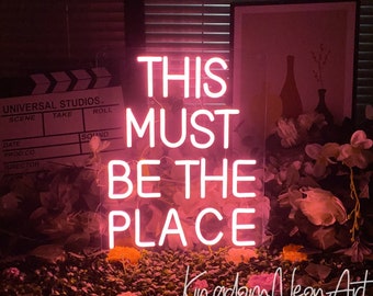 This Must Be The Place Neonreclame Custom Home Wall Decor Shop Bar Led-verlichting