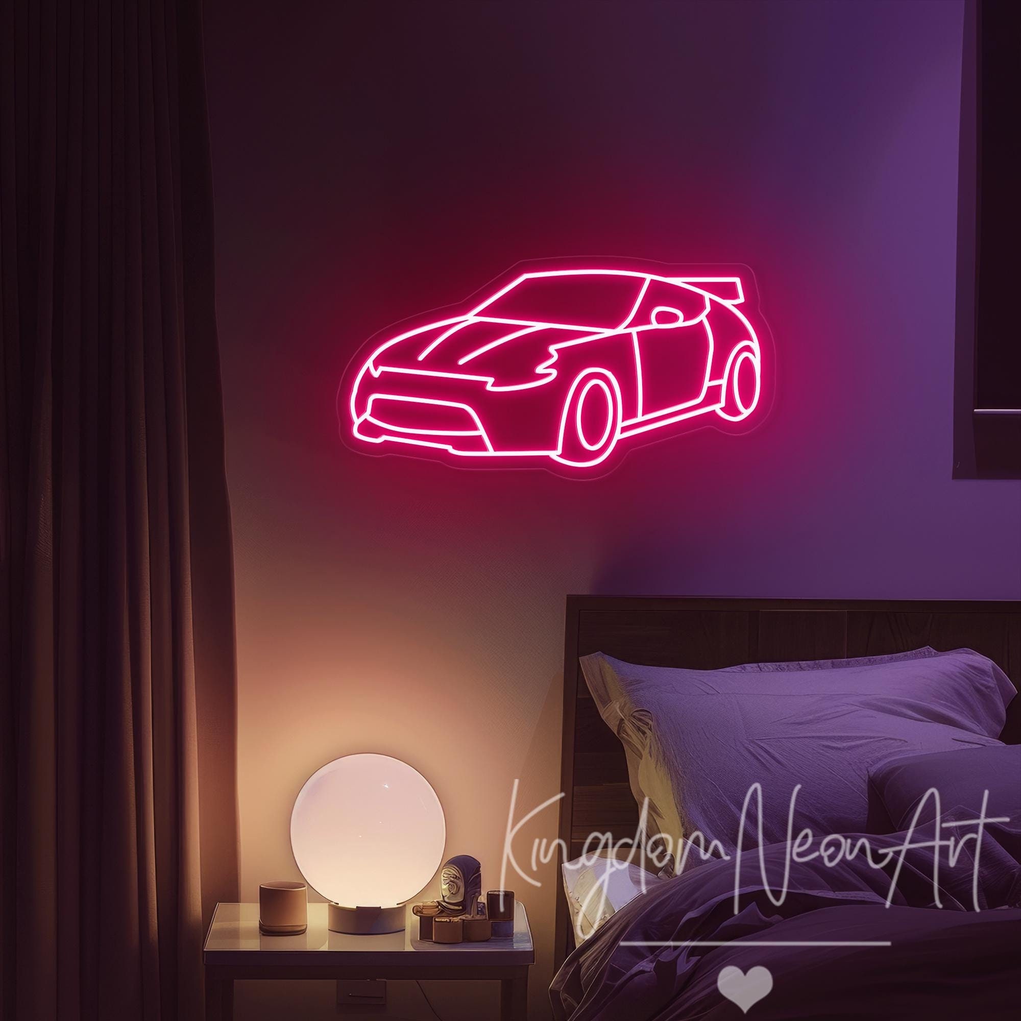 Neon Remote Control Car Sign Custom Car Neon Sign, LED Wall Decor, Personalized Gifts for Him ...