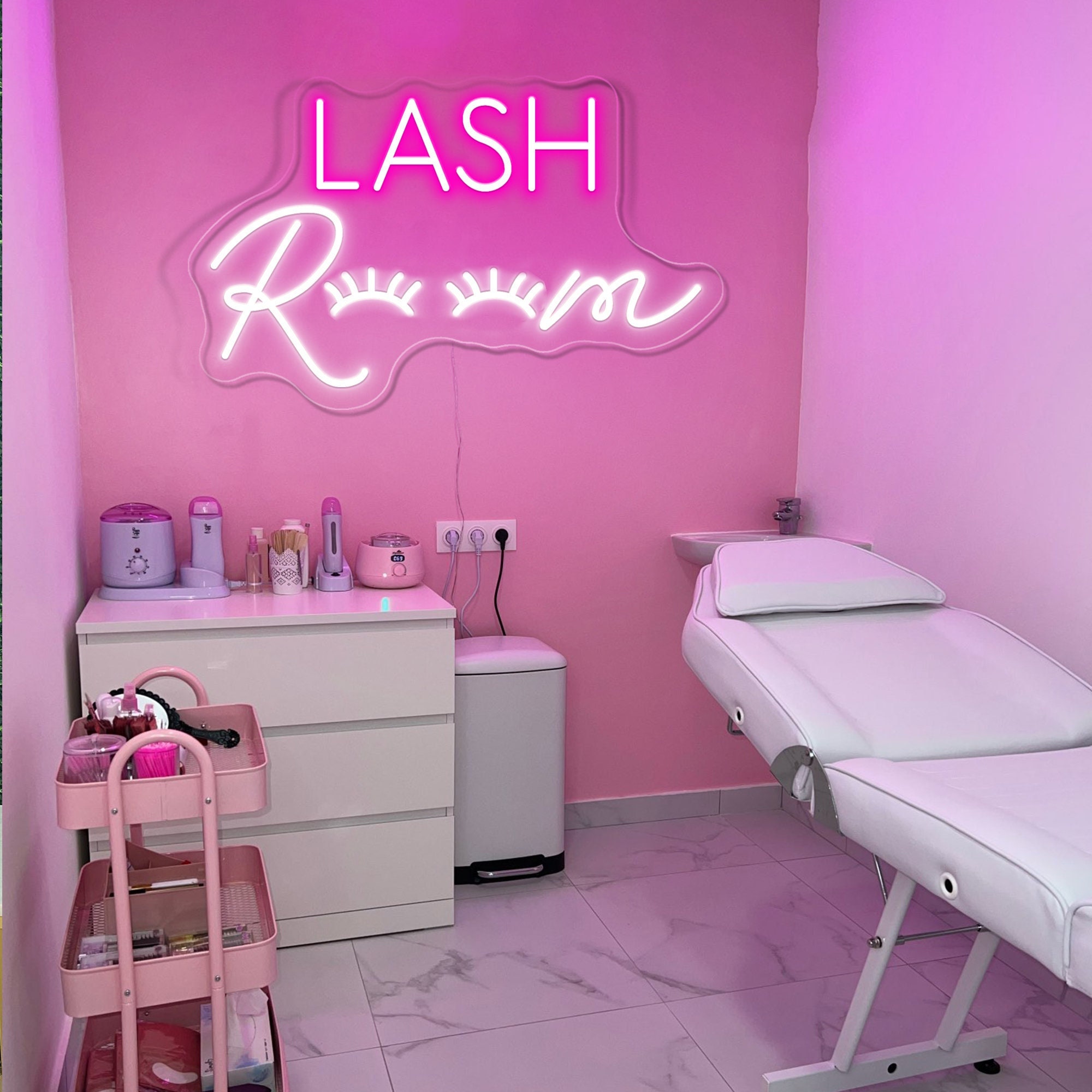 Lash Room Neon Signlash Room Wall Decorcustom Neon Signlash - Etsy