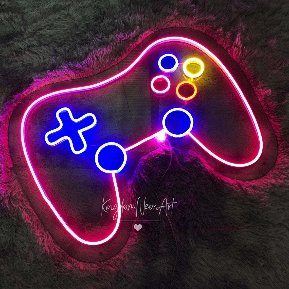 X box Controller game room Custom Neon Sign Vintage Game Etsy