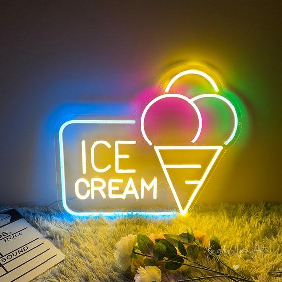 Ice cream neon online light