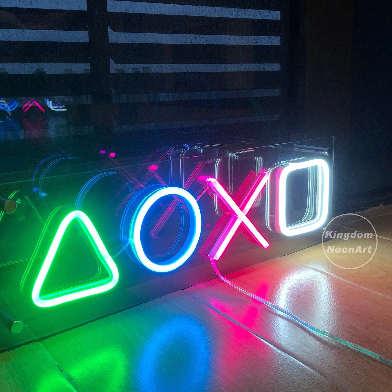 Gamer Game Room Decor Neon Sign Gamepad Button LED Neon Signs Etsy