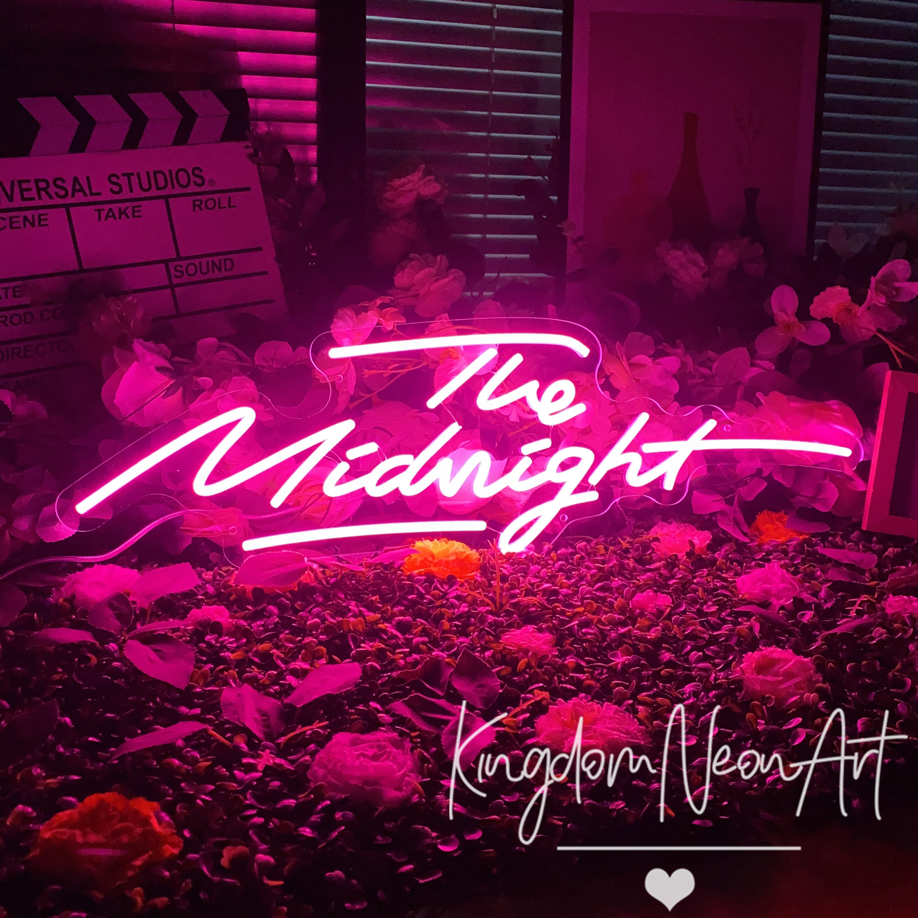 Midnight Neon Sign, Custom LED Light, Bedroom Wall Decor - Etsy