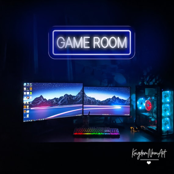  Gaming Neon Lights Signs for Game Bedroom Wall Decor, LED Neon  Light for Game Room, Living Room, Men Cave, Bar Club Decoration Setup  Accessories Ornament : Tools & Home Improvement