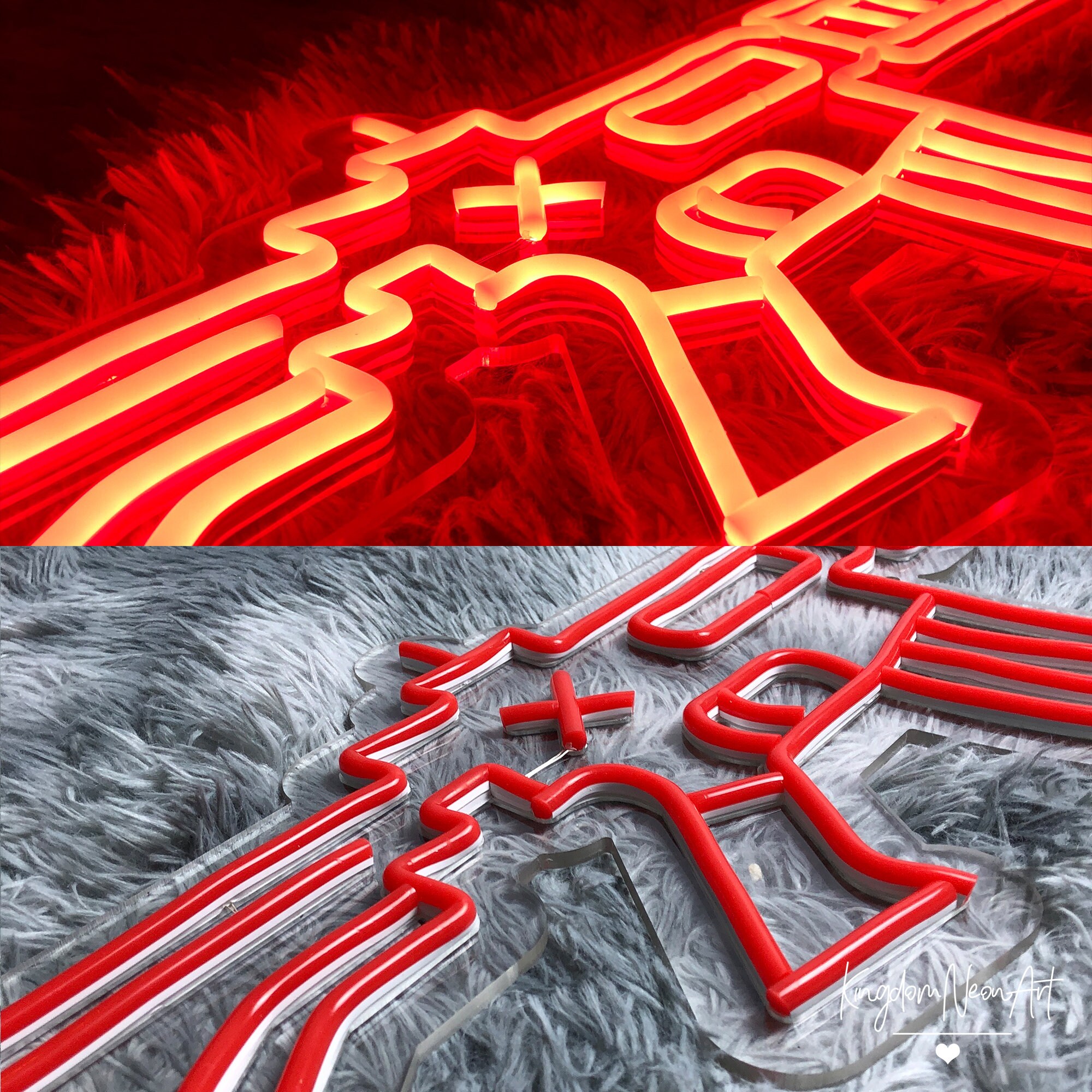 Toy Gun Neon Sign: Gamer Room Decor, Weapon LED Light - Etsy