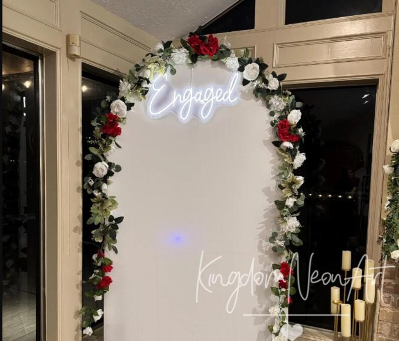 Engegment Led Sign Custom 'engaged' LED Neon Sign - Wedding, Engagement Decor - Etsy