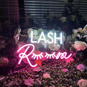 Lash Room Neon Sign Custom Neon Sign Lash Room Salon Decor  Beauty Salon Neon Sign Led Light For  Home Wall Decor Neon Art Gift For Her