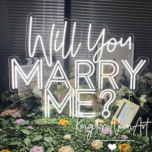 Will You Marry Me? Neon Sign Custom Wedding Neon Sign Led Light Home Wall Decor Wedding Party Wedding Backdrop Decor Personalized Gift