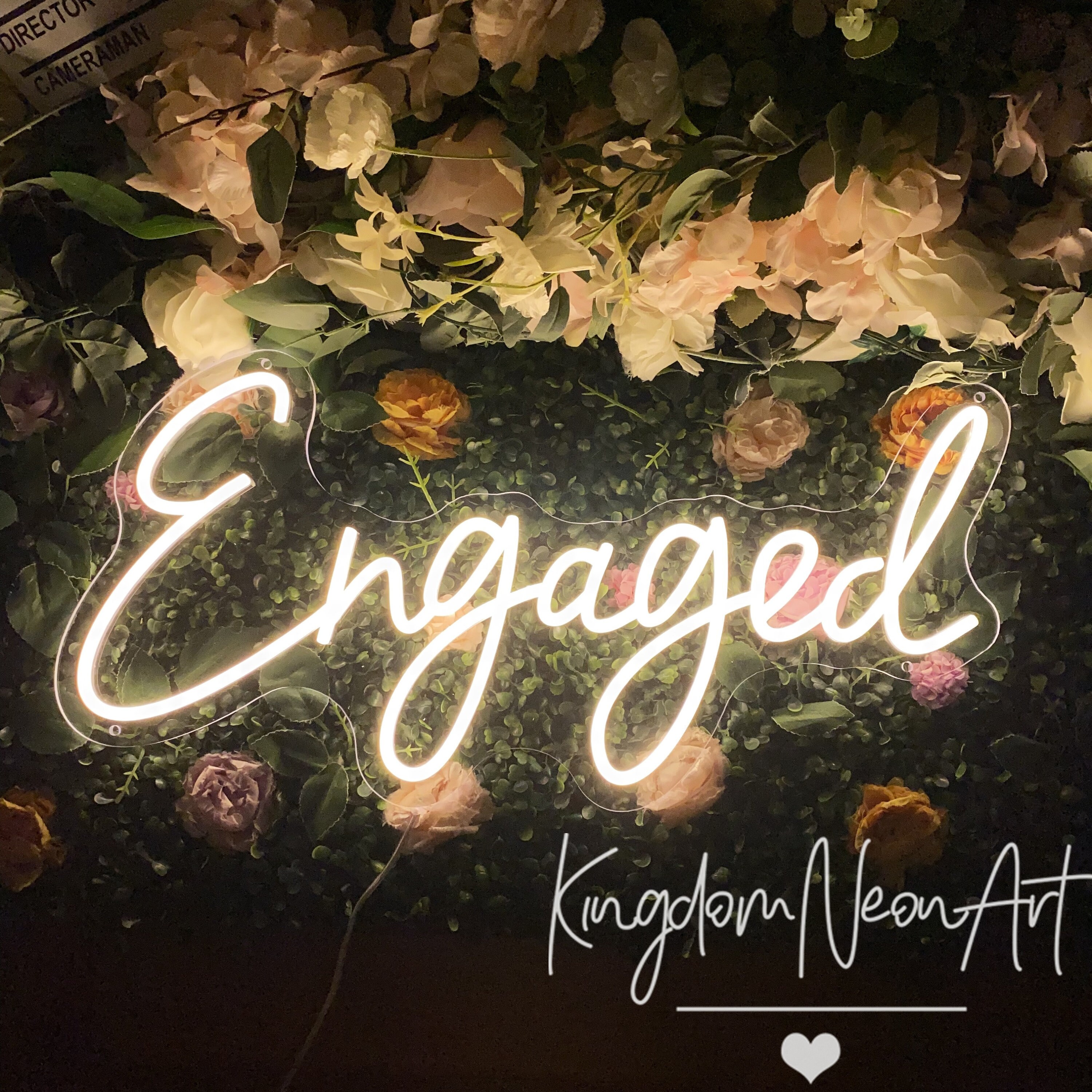 Engegment Led Sign Custom 'engaged' LED Neon Sign - Wedding, Engagement Decor - Etsy